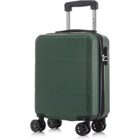 YONSLY Handgepäckkoffer Hartschalen-Reisekoffer Trolley Rollkoffer für Reisen von S bis XL, 4 Rollen, aus ABS und Aluminium, mit Zahlenschloss und weichem Gummigriff