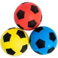 Betzold Spielball Softbälle-Set 3 Stück - Soft-Fußball-Set - 12 cm