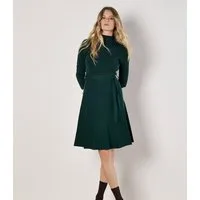 Apricot Strickkleid Minikleid (2-tlg) mit Faltenrock