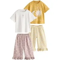 Next Top & Hose Oberteil und Hose mit weitem Bein im Set, 2er-Pack (4-tlg)
