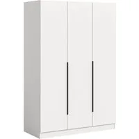 Home affaire Kleiderschrank Skarde Schlafzimmerschrank, Garderobe, Schrank (Otto Bestseller Garderobe Schlafzimmerschrank) Breite: 120 cm, weiß, Kleiderstange 4 Böden
