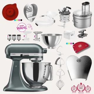 KitchenAid Artisan 4,8 Liter KSM175 Spar-Set mit Food Processor &...