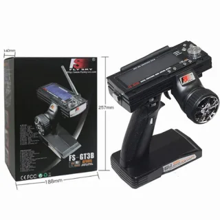 Flysky FS-GT3B 2.4GHz 3CH AFHDS Radio Transmitter With FS-GR3C Receiver for RC Car Boat Tank