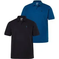 JP1880 Poloshirt Poloshirts 2er-Pack Halbarm Piqué Bruststick