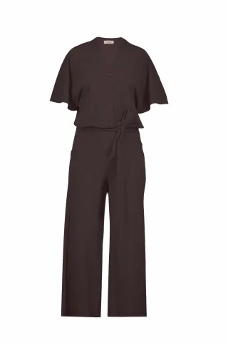 Studio Anneloes - Maggie jumpsuit espresso - Gr. - S
