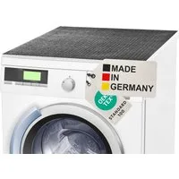 BAUHELD Antirutschmatte Waschmaschine [Made in Germany], 60x60 cm, Waschmaschinenauflage mit Vinyl-Beschichtung, Als Waschmaschinenbezug, Waschmaschinenabdeckung, Auch für Trockner