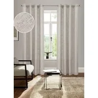 Bruno Banani Gardine Jaden (1 St), Ösen, halbtransparent, modern, zeitloser Schal, Leinenoptik