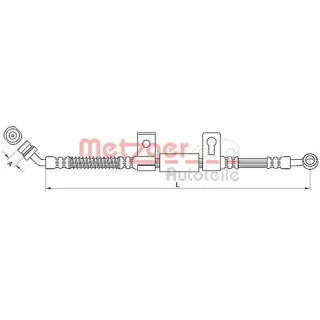 Metzger Bremsschlauch vorne links Kia Sorento 1 4110830