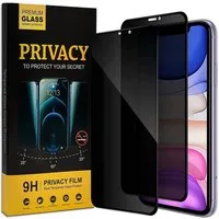 CoolGadget Schutzfolie Sichtschutz Panzerfolie für iPhone XR, (Spar-Set 2in1, Fullscreen), Privacy Fullscreen Glas 2x Anti-Spy Schutzfolie für iPhone XR Folie