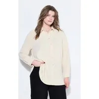 Studio Untold Hemdbluse Hemdbluse oversized Krepp Langarm