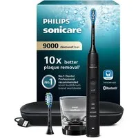 Philips Sonicare Elektrische Zahnbürste DiamondClean 9000 HX9913/18, Aufsteckbürsten: 2 St., mit integriertem Drücksensor, 4 Putzprogramme und 3 Intensitätsstufen