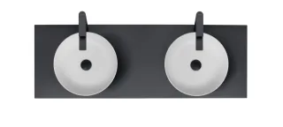 Duravit Sivida Aufsatzbecken rund 400mm, DuroCast Plus 266000FI00
