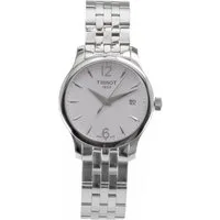 Tissot Quarzuhr Tissot Damen Quarz Uhr Tradition Lady T0632101103700, (Silber)