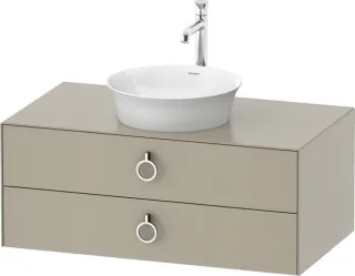 Duravit White Tulip Konsolenwaschtischunterbau wandhängend Taupe Seidenmatt 1000x550x408 mm - WT4991 WT499106060
