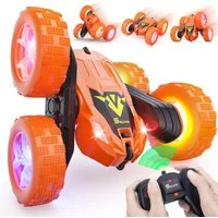 Vivitar Spielzeug-Auto Stunt-Auto für Kinder, 4WD-Offroad-Ferngesteuertes Auto mit 2 Akkus, (USB aufladbar, lange Spielzeit, Reichweite 50 m, stabile Signalübertragung, Geschenkidee, robust, stoßfest, hohe und niedrige Geschwindigkeit), 2,4-GHz-Fernb