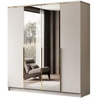 Lookway Kleiderschrank AURORA 4D KASCHMIR Schrank mit Spiegel