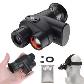 IPRee NV4500 4K Mini Night Vision Device, 8X Digital Zoom Range 400M Infrared Night Vision Monocular, IP54 Waterproof wi