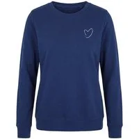 MIAMODA Sweatshirt Sweatshirt Komfort Fit kleiner Druck