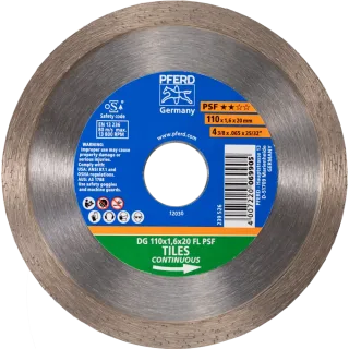 PFERD TOOLS Diamant-Trennscheibe DG PSF für Fliesen - 68300057