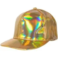 Boland Kostüm Baseball Cap Holo Gold, Schirmmütze mit holografisch schimmernder Oberfläche