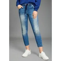 KangaROOS Jogg Pants 7/8 JOGG-DENIM weites Bein, mit Used-Waschung, hohe Leibhöhe, 7/8-Länge