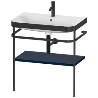 Duravit Happy D.2 Plus c-bonded Set mit Metallkonsole Nachtblau Seidenmatt 775x490x850 mm - HP4737O9 HP4737O9898