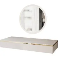 Lookway Schminktisch AURORA KASCHMIR Hängender Schminktisch mit Spiegel, Breite 102 cm