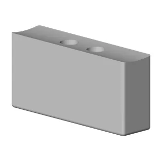 Dornbracht Griff Ersatzteile 092033006 D. 58 x 23 mm Dark Platinum gebürstet 092033006-99