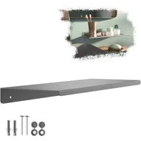 SO-TECH® Wandregal Schweberegal HOVER 35/45 x 13 x 3 cm inkl. Befestigungsset, 1-tlg., Wandmontage, für Bad Küche oder Wohnzimmer, Anthrazit