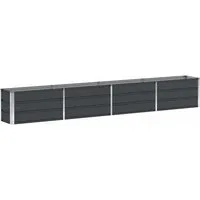 vidaXL Blumentopf Pflanzkübel Anthrazit 320 x 40 x 45 cm Stahl (1 St)