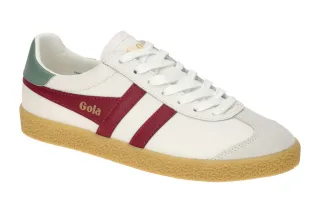 Gola CLB739XK Medallist Leather Women Halbschuhe Sneaker Wei?/White/Cerise/Gr...