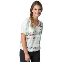 LeComte T-Shirt 42-624358, im Streifendruck mit V-Ausschnitt Tunnelzug am Saum