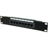 Cat.5e Patchpanel schwarz/grau