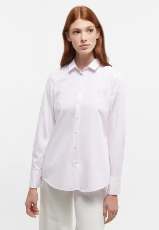 ETERNA - Bluse Popeline Langarm rosa - Gr. - 40/Langarm