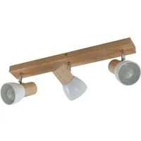 Lindby Deckenstrahler Thorin, Holz IP20, 3 x 40 W