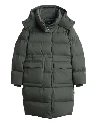 Opus - Regular Steppmantel mit recycelter Füllung - Hallusi grün - Gr. - 38