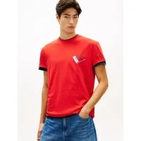 Tommy Jeans T-Shirt TJM REGULAR FIT SIGN SHIFT mit Label-Print, Baumwoll-Jersey