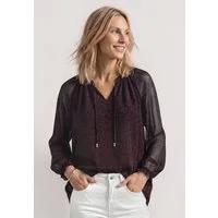 STREET ONE Langarmbluse mit Chiffon-Layer