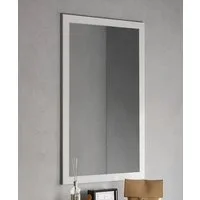 OTTO home Garderobenspiegel Breite x Höhe: 110 x 68 cm, mit Rahmen Weiss Hochglanz Lack, passend zur Garderobe Smile + Hamburg, längs u. quer hängen