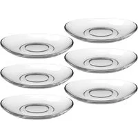LEONARDO Untertasse Napoli, (6 St), Teller Set, Glas
