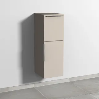 Sanipa 3way Mittelschrank mit 1 Tür und 1 Auszug, Kaschmir-Matt, UP1251U UP1251U