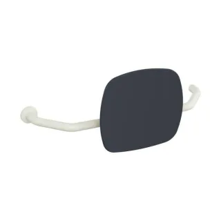 Hewi 801 Rückenstütze 801.51B9272L99 Wandabstand 230mm, rechts, matt, Lehne anthrazitgrau, reinweiß