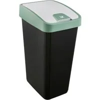 keeeper Mülleimer magne, Abfallbehälter mit Flip-Deckel, 40 x 30 x 61,5 cm, 45 l, komfortabler Soft-Touch-Point, Made in Europe
