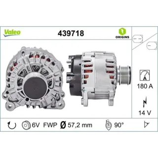 Valeo Lichtmaschine 180A Seat Skoda VW 439718