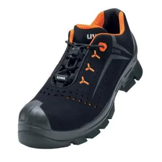 uvex 2 MACSOLE® Sicherheitsschuh S1 Halbschuh Velours Größe 50 Weite 14 schwarz/orange 50 - 6521450