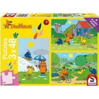 Schmidt Spiele Puzzle Puzzle Die Maus Viel Spaß mit der Maus 56213, 48 Puzzleteile