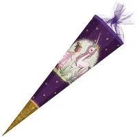 Nestler Schultüte Nestler Schultüte Einhorn Prinzessin 6eckig 85cm