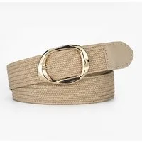 Zaewry Flechtgürtel Rattan-Flechtgürtel für Damen, breiter Taillengürtel für Kleider gewebter Boho-Gürtel für den Strandurlaub