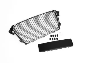 Kühlergrill Sportgrill Waben Chrom Rahmen Schwarz für Audi A4 8K B8 ab 2013-