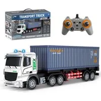 Esun RC-Auto RC LKW Spielzeug, 1:12 Ferngesteuerter Truck mit Lichtern und Musik (SET, Komplettset), Ferngesteuertes Auto für Jungen ab 6 7 8 9 10 11